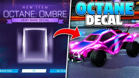 New Octane Ombre Decal On Rocket League Unreleased Item Youtube