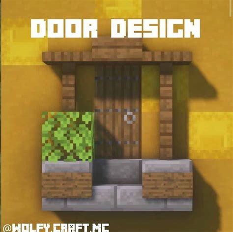 Minecraft Builds And Designs в Instagram Awesome Door Design What