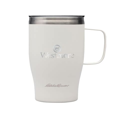 Eddie Bauer Cream Ravine 15 Oz Vacuum Insulated Travel Mug