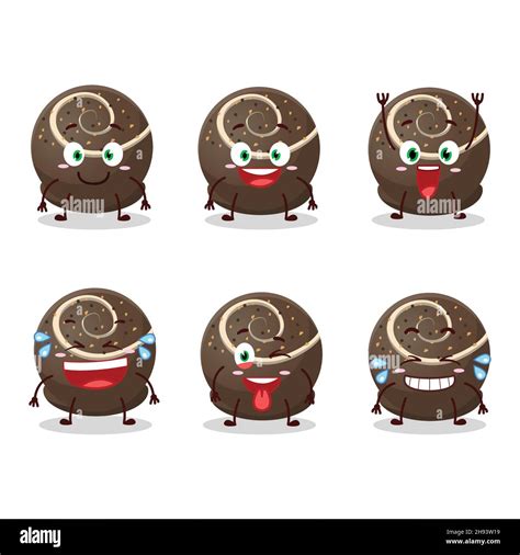 Cartoon Character Of Truffle Chocolate Candy With Smile Expression