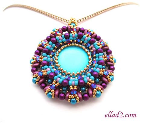 tutorial candy pendant instant   beading etsy