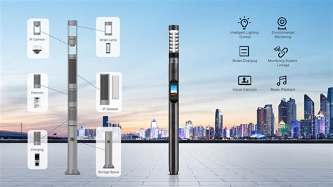 Smart City Solution Technology Intelligent Street Light Pole