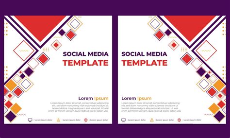 Flat Colorful Abstract Geometric Social Media Post Template 6997826