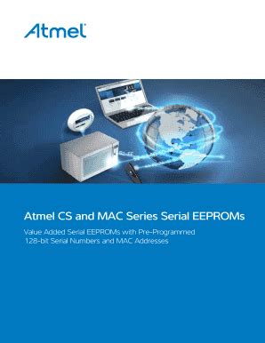 Fillable Online Atmel CS And MAC Series Serial EEPROMs Fax Email Print