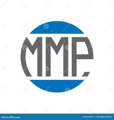 Mmp Letter Logo Design On White Background Mmp Creative Initials