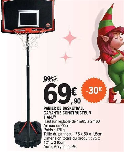 Promo Panier De Basketball Chez E Leclerc Icatalogue Fr