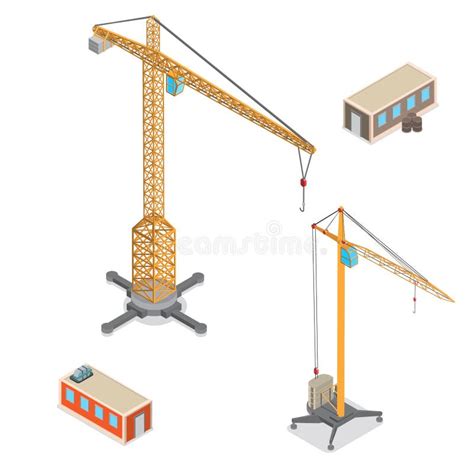 Construction Place City Concept Modern Trendy Flat 3d Isometric Stock Illustration