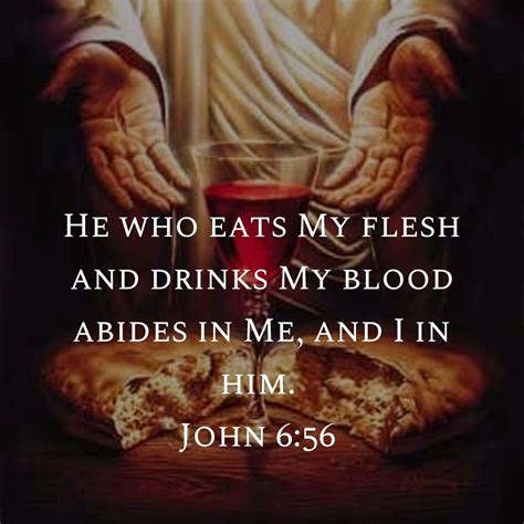 Eat Jesus Flesh And Drink His Blood COME AND SEE THE GLORY IN JOHN