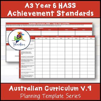 V9 Australian Curriculum HASS YEAR LEVEL PLAN Template Year 6 By