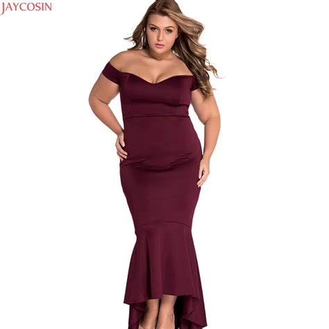 Women Dress Sexy High Low Hem Off Shoulder Party Dress Asymmetrical Hi Low Long Tail Chic Style