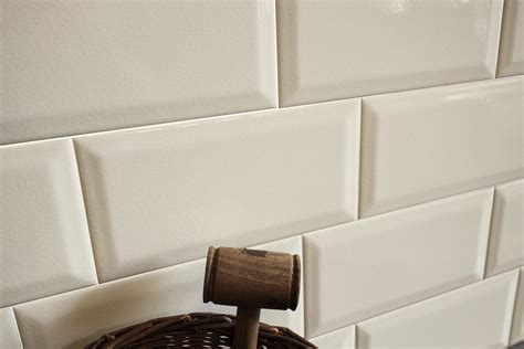 Craquele Bevel Tile Glazed Ceramic Wall Tile Nick Firth Tiles