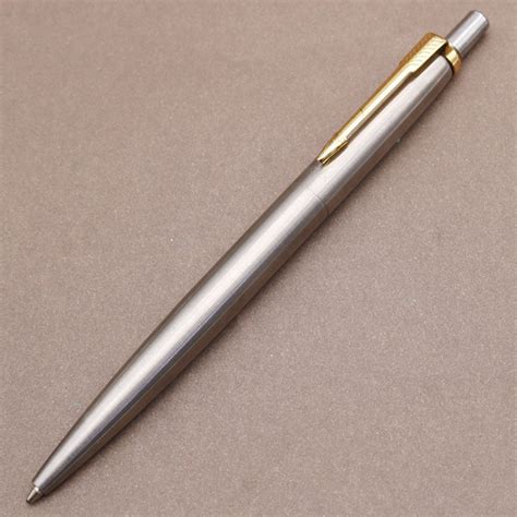 Metal Ballpoint Pen Stainless Steel Color Press Signature Pen Ball