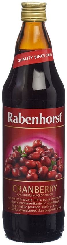 Rabenhorst Cranberry Muttersaft Fl 750 Ml Online Bestellen