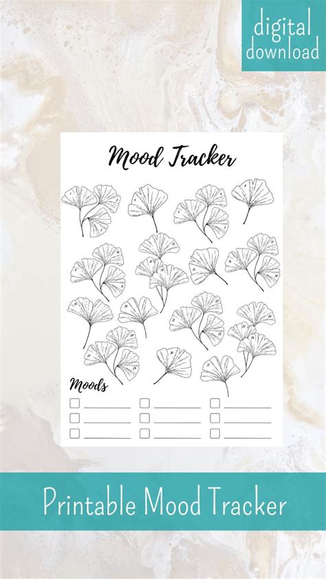 Mood Tracker Stimmungstracker Mood Tracker Druckbar PDF Etsy De