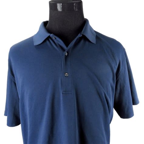 Jack Nicklaus Performance Golf Shirt Mens Size Xl Dark Blue Ebay