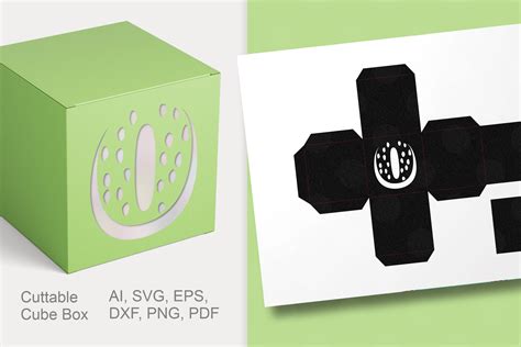 Number 0 Cube Favor Box Template Svg Graphic By Printcuthang