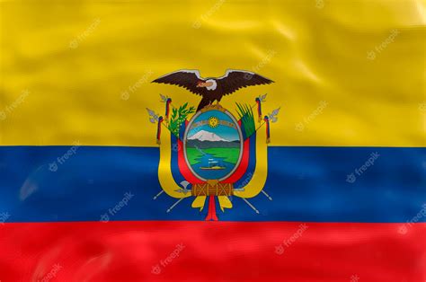 Premium Photo | National flag of Ecuador Background with flag of Ecuador