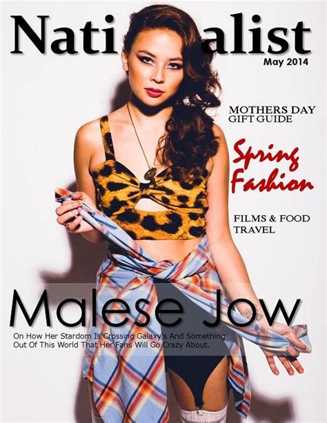 Malese Jow In Nationalist Magazine Hot Girl Pics Hotgirlpic