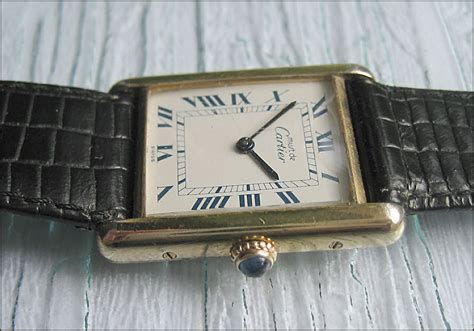 CARTIER Paris VERMEIL TANK WATCH - is it authentic?