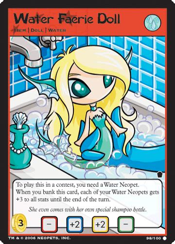 Water Faerie Doll Tcg Neopets Items