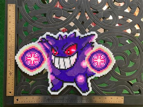 Gengar Season 1 8 Of 12 Perler Bead Pokémon Etsy