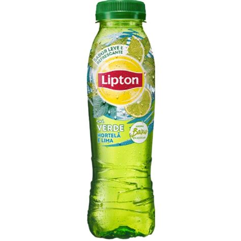 Ice Tea Lipton Chá Verde Hortelã e Lima garrafa 33 cl Pure Leaf