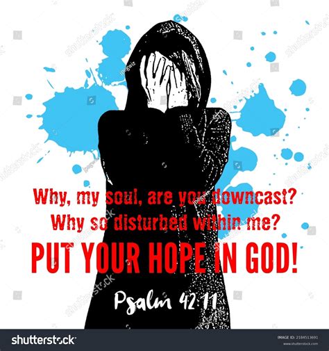 Bible Verse Psalm 4211 Why My Stock Illustration 2184513691 Shutterstock