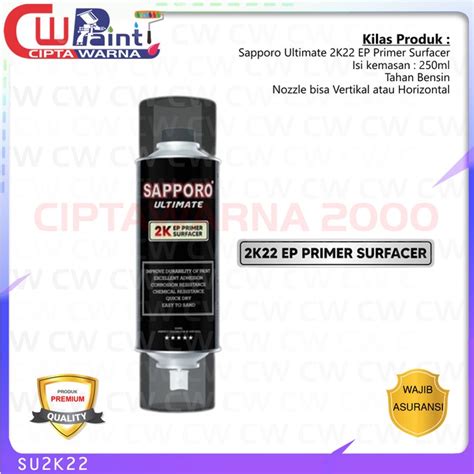 Jual Sapporo Ultimate K Ep Primer Surfacer Ml Komponen