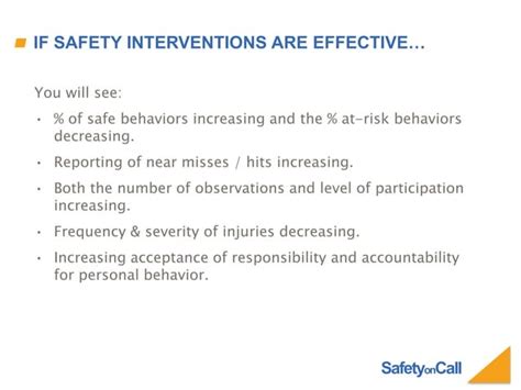 Behavior Based Safety Ppt