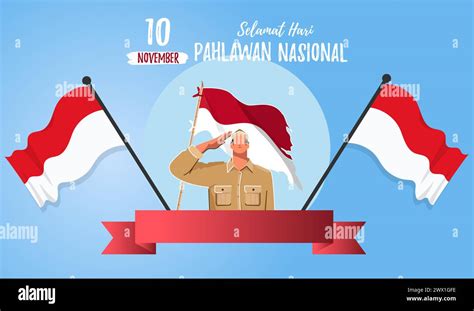 Selamat Hari Pahlawan Nasional Translation Happy Indonesian National