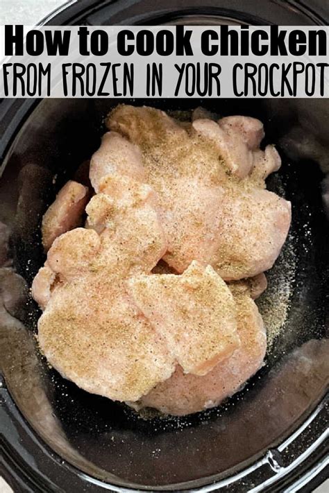 How To Make Frozen Chicken In The Crock Pot Foodtastic Mom