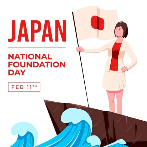 Premium Vector Flat Foundation Day Japan