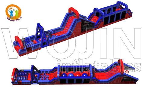 Oc137 Ninja Warrior 102ft Inflatable Obstacle Course For Saleinflatable