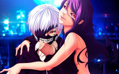 Kaneki Ken Kamishiro Rize Tokyo Ghoul Anime Girls Anime Hd