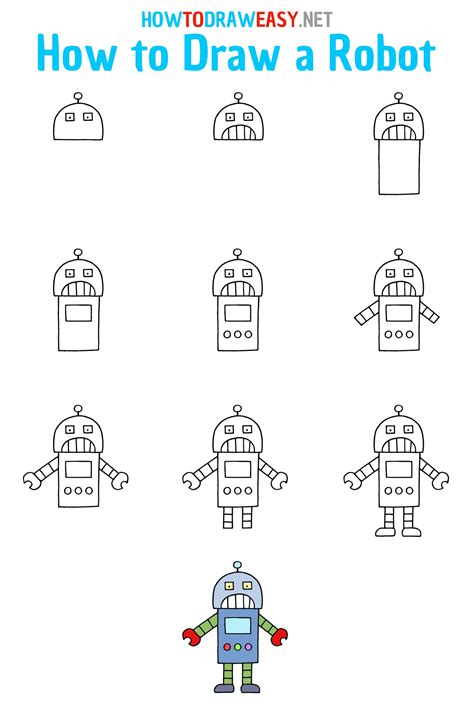 Glory Tips About How To Draw Robots Step By Mountainpackage