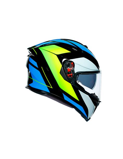 AGV CASCO K5 S E2205 MULTICORE BLACK BLUE YELLOW FLUOR En ALDAMOVIL