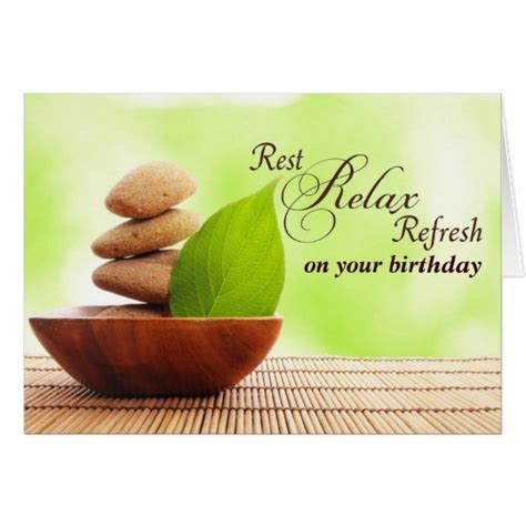 Have A Very Spa Birthday Card Card