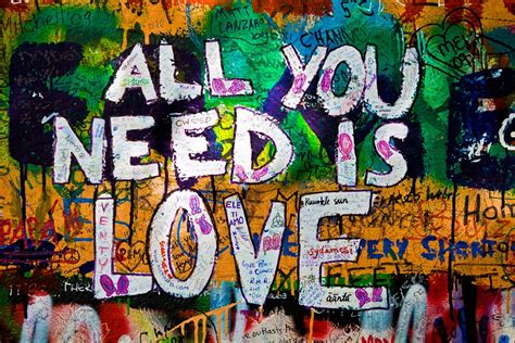 All you need is love - Wall Art Printed On Wood