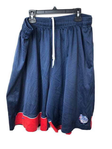 Vintage Nike Gonzaga Basketball Shorts Blue XL - Gem