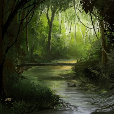 a view in the jungle by ThomasJeanneArt on DeviantArt