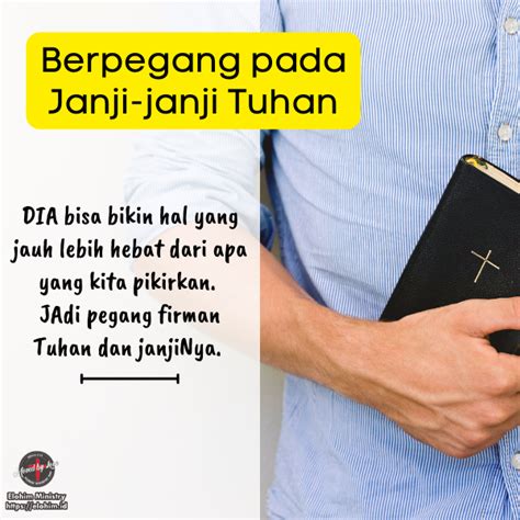 Berpegang Pada Janji Janji Tuhan Elohim Ministry