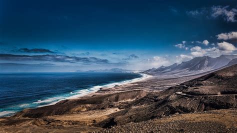 Sunlight Landscape Mountains Sea Rock Nature Shore Sky Clouds