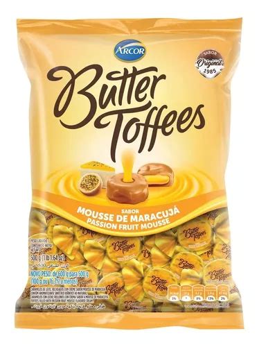 Bala Butter Toffees Mousse De Maracuj Arcor G