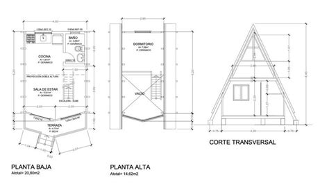 Plano de Cabaña Alpina La casa de tus sueños Cabañas alpinas