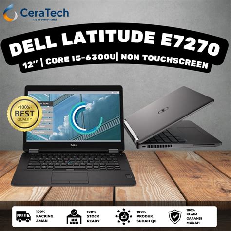 Jual Laptop Dell Latitude E7270 Core I5 Gen6 Ram 8gb Ssd 128gb Laptop Bisnis Second Original