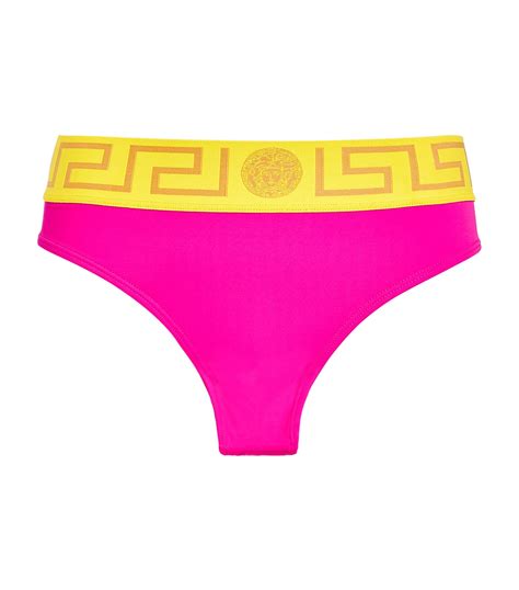 Versace Greca Border Triangle Bikini Bottoms Harrods AU