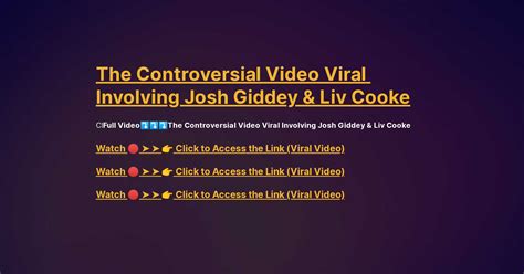 The Controversial Video Viral Involving Josh Giddey & Liv Cooke