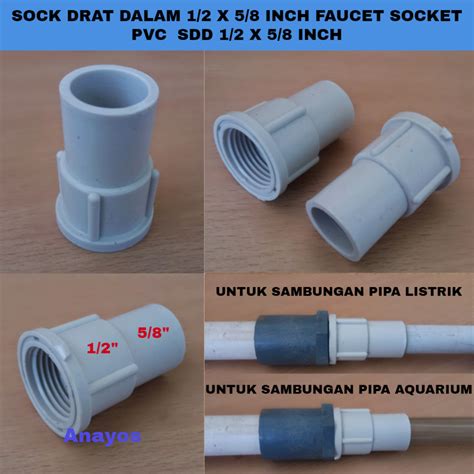 Jual Sock Drat Dalam 1 2 X 5 8 Inch SDD Faucet Socket Sambungan Pipa