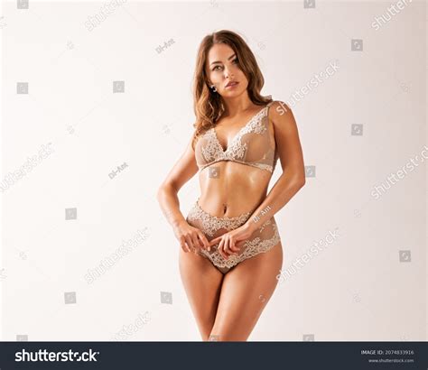 Lingerie Fashion Model Stunning Blonde Woman Stock Photo Shutterstock
