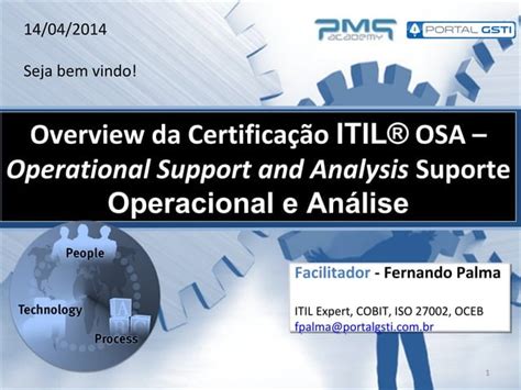 Certificação Itil Osa Operational Support And Analysis Ppt